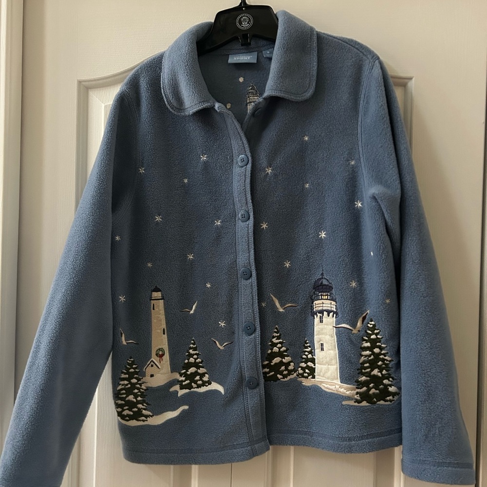 Croft and barrow polar fleece cardigan